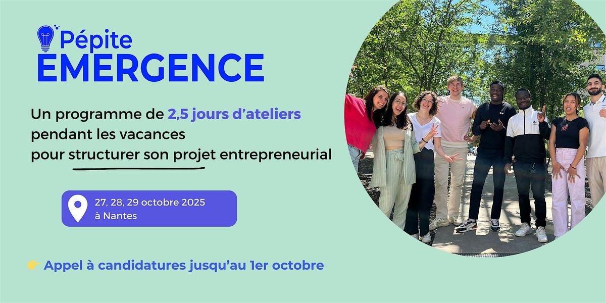 [Nantes] Workshop Emergence les 27 - 28 - 29 octobre