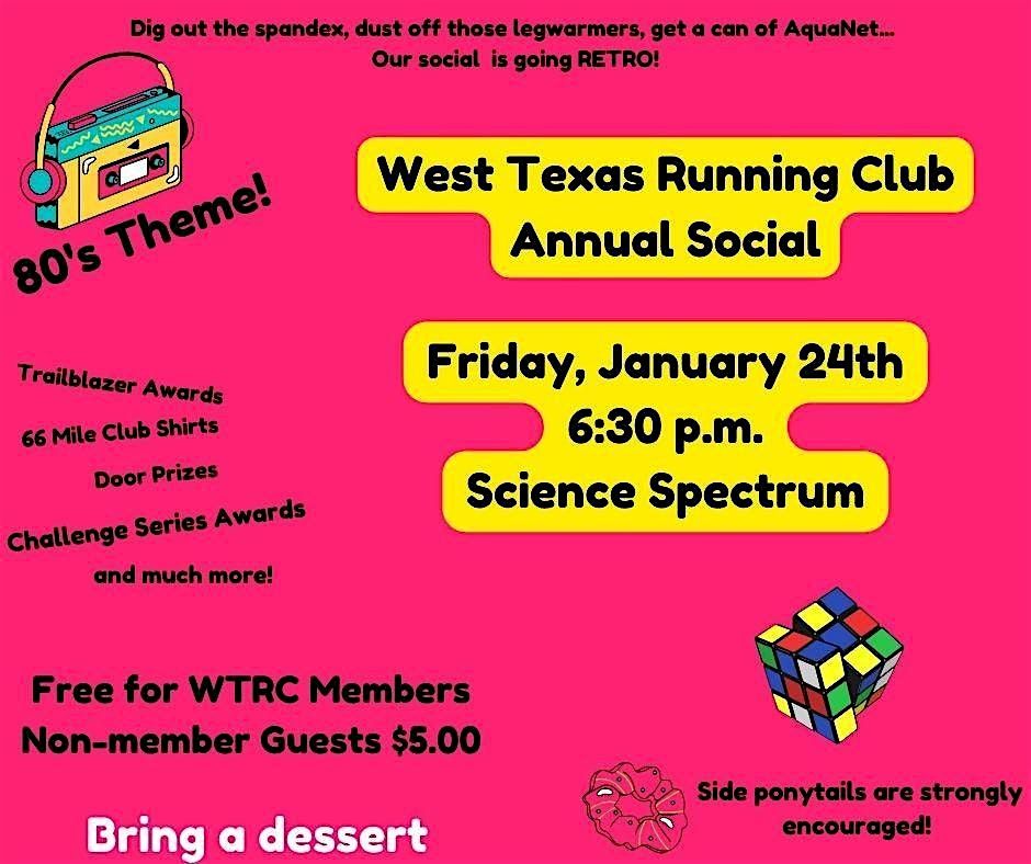 2025 West Texas Running Club Annual Social & Awards