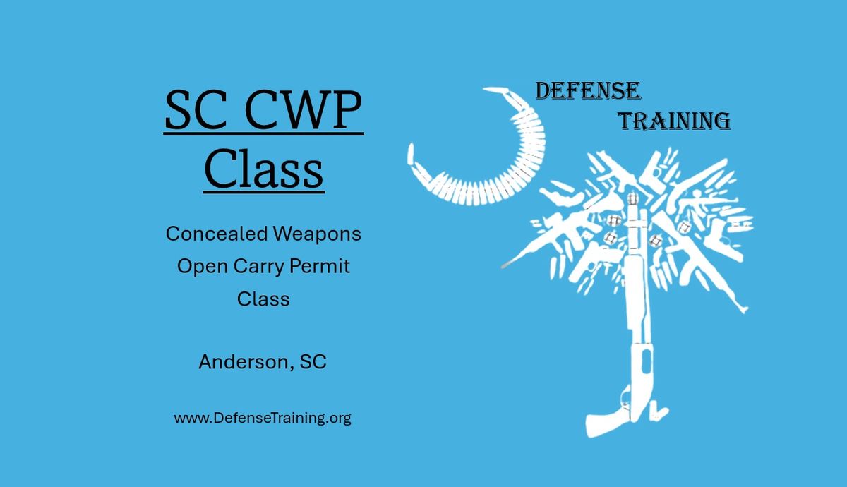 SC Concealed Weapons Permit Class \/ Open Carry Permit Class