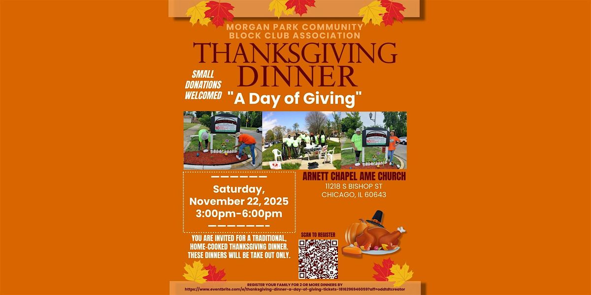 Thanksgiving Dinner - "A Day of Giving"