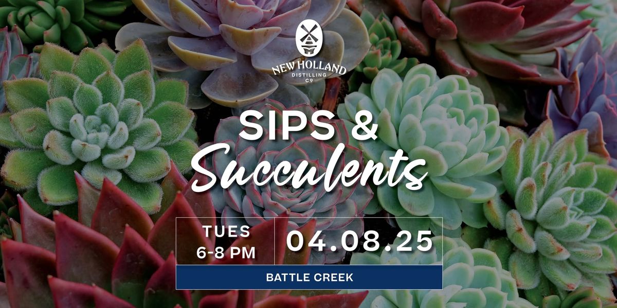 Sips & Succulents at the Battle Creek Brewpub!