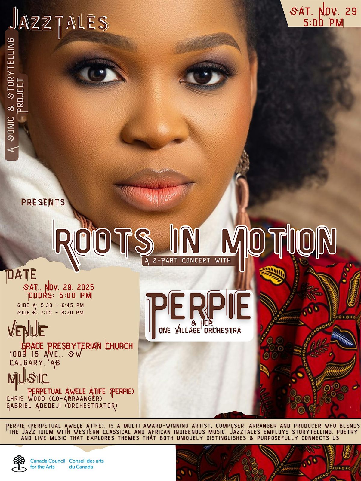 Roots in Motion: A JazzTale Project with Perpie & her One Village Orchestra