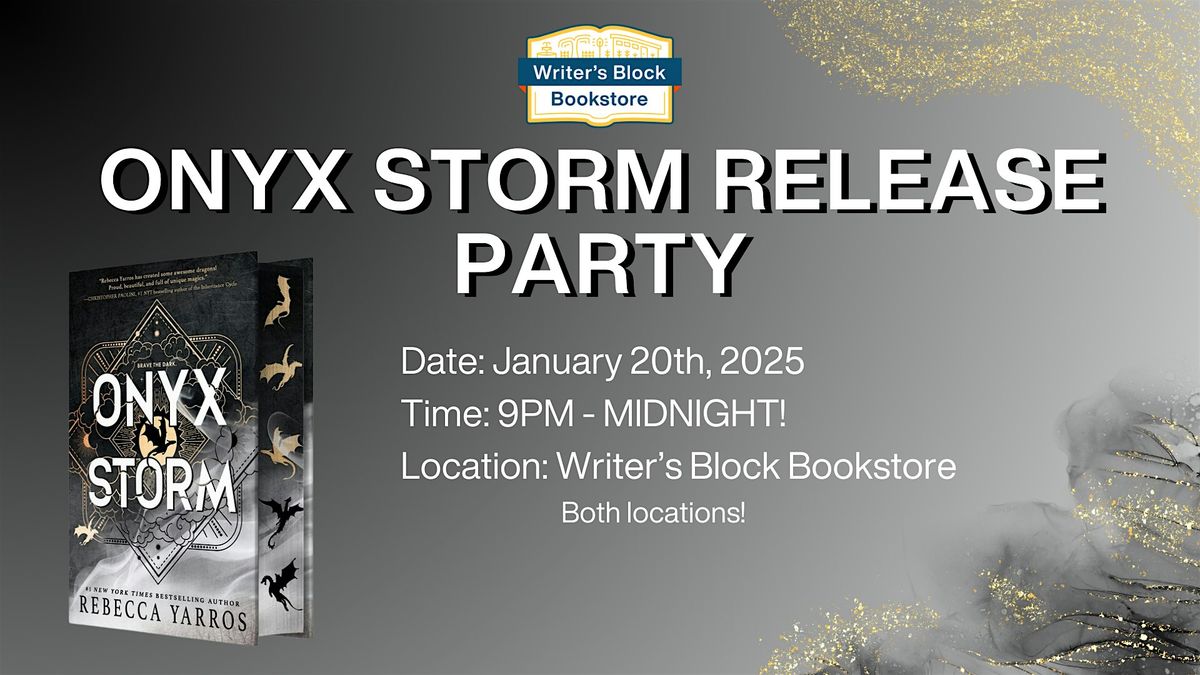 Onyx Storm Release Party