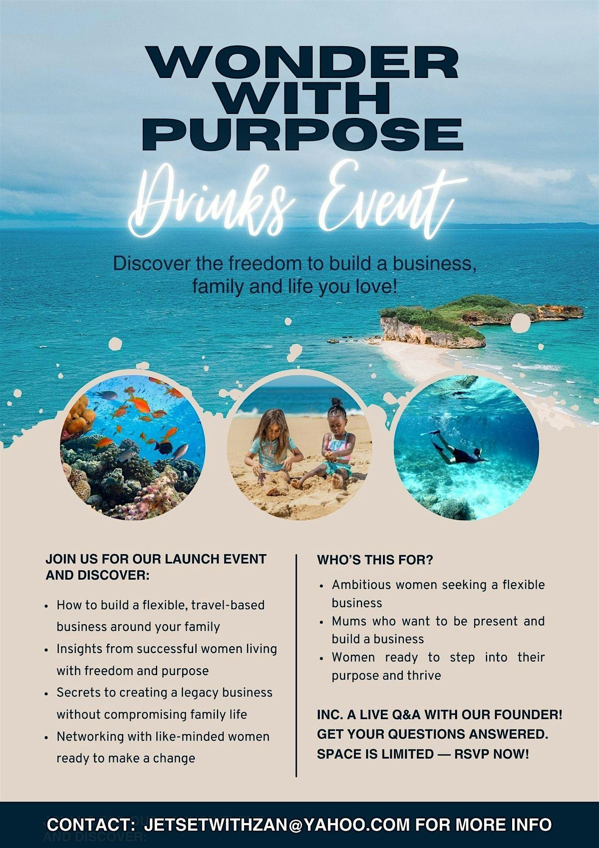 Wonder with Purpose- Drinks Event