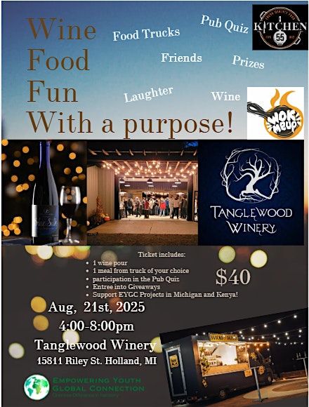 Wine, Food, Fun, with a Purpose!