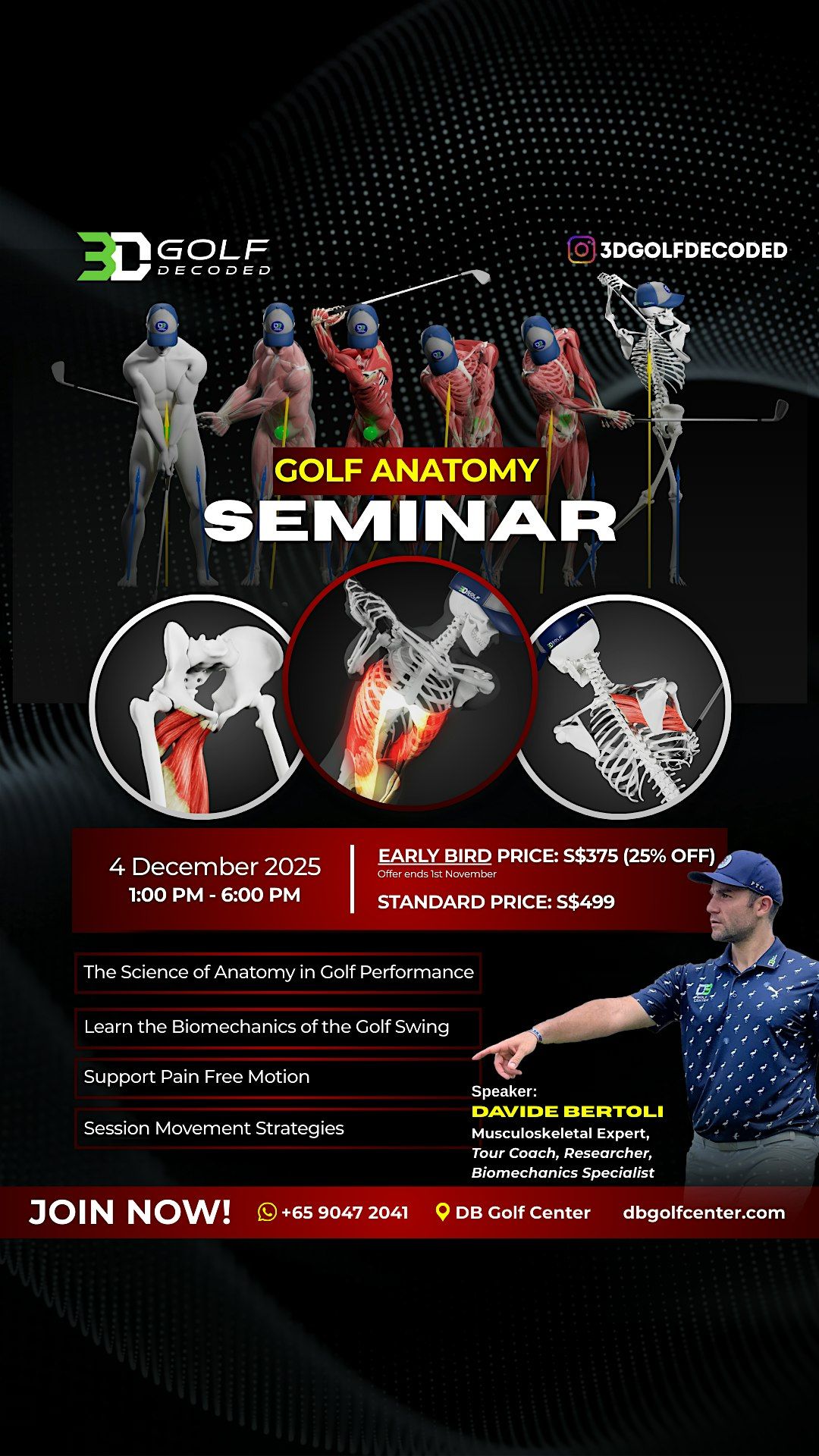 Golf Anatomy Seminar in Singapore