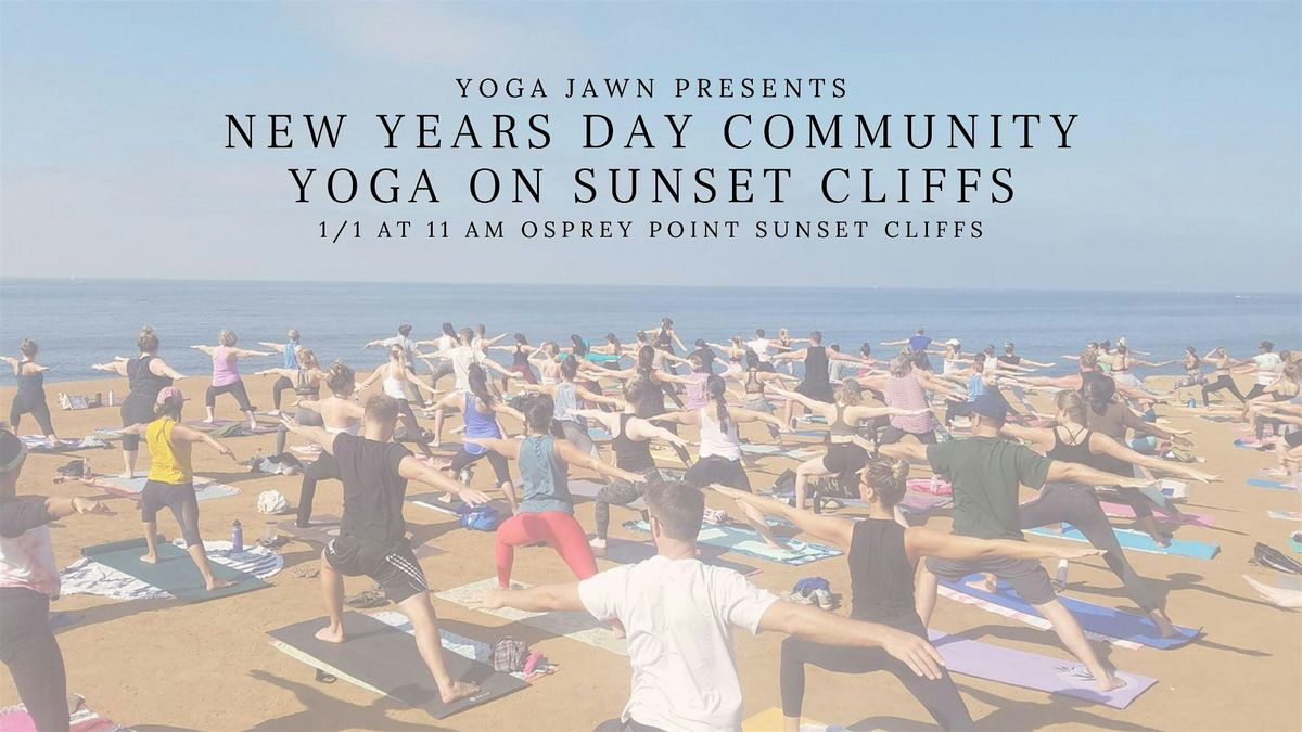 New Years Day Community Yoga on Sunset Cliffs