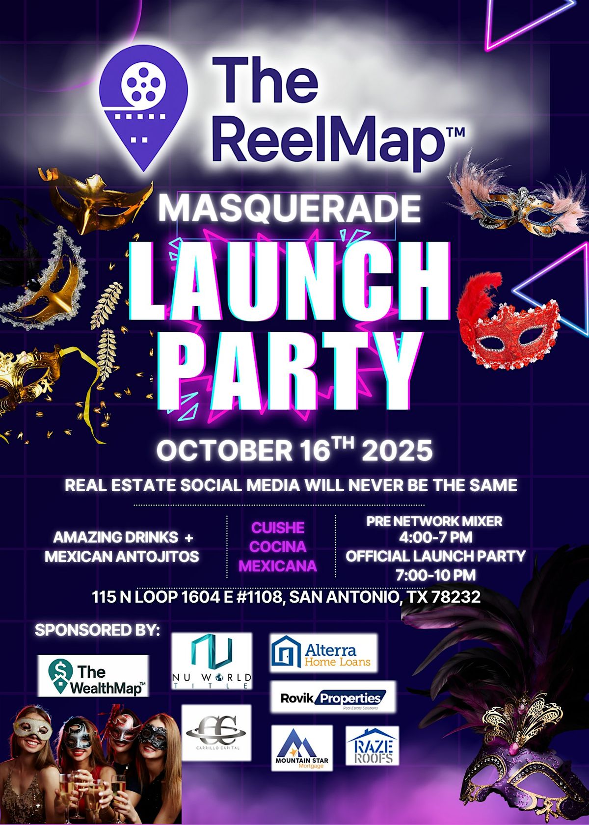 The ReelMap Masquerade Launch Party