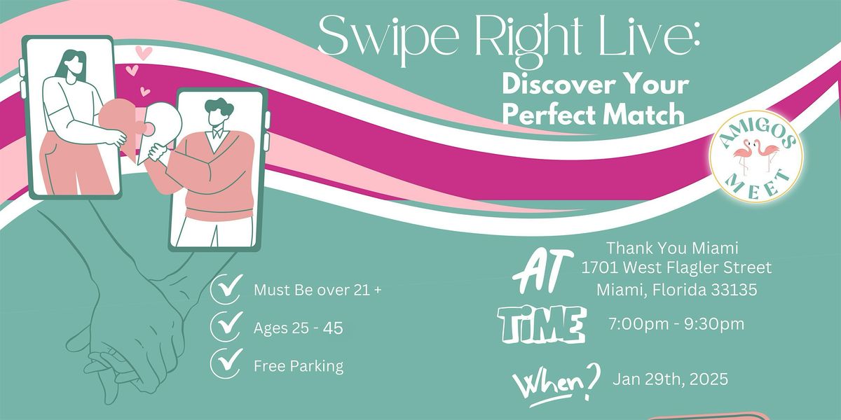 Swipe Right Live: Speed Dating Event (ages 25-45)