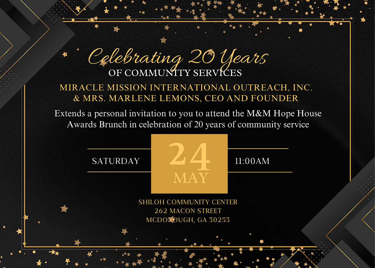 Celebrating 20 Years of Community Services