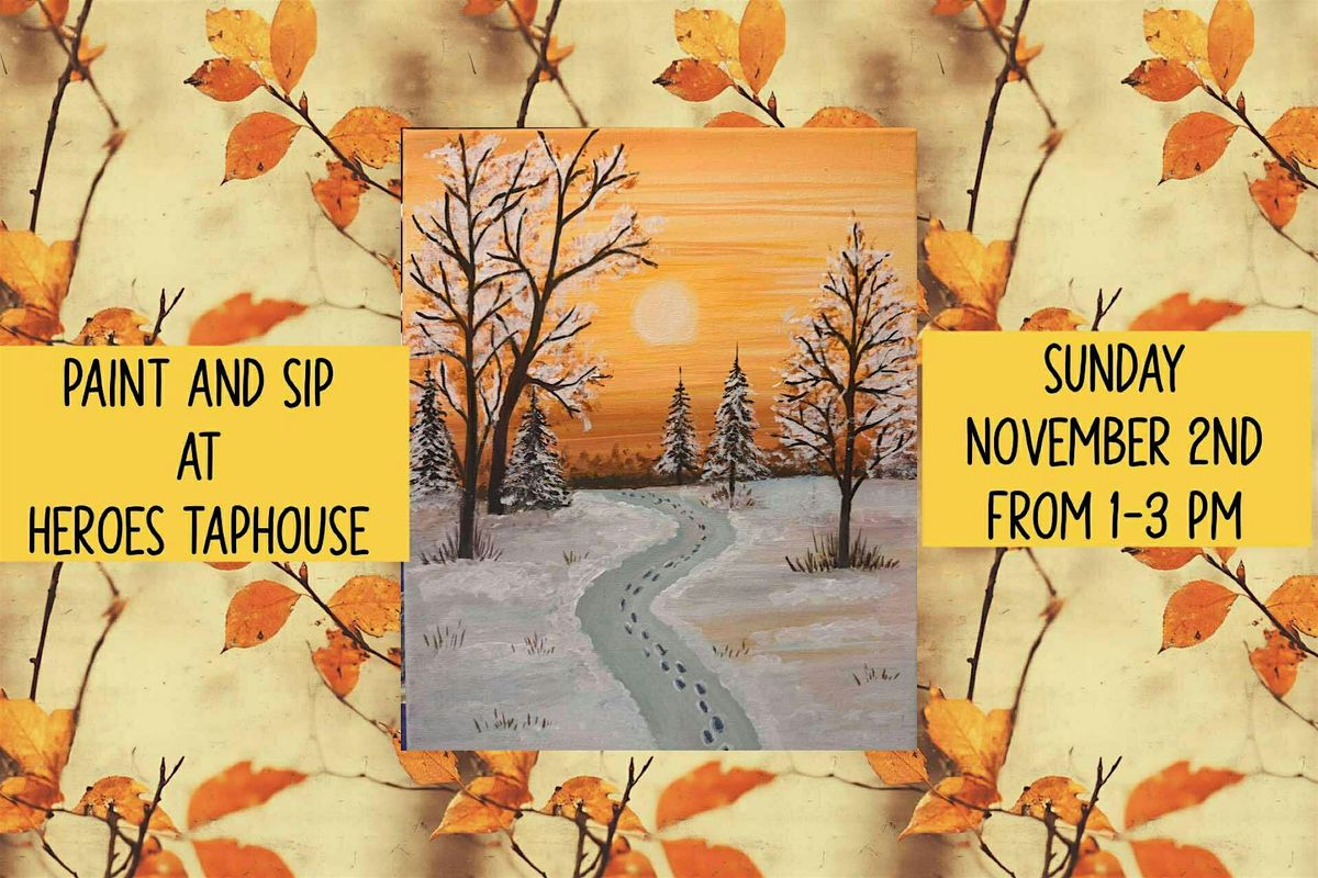 Paint and Sip At Heroes Taphouse