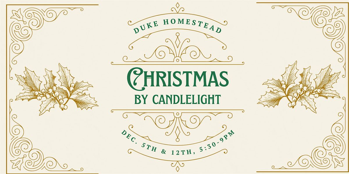 Christmas by Candlelight Dec. 5th
