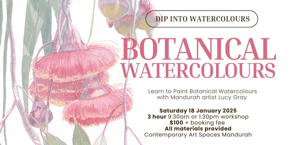 INTRODUCTORY Botanical Watercolours Workshop with Lucy Gray - 18 January 2025