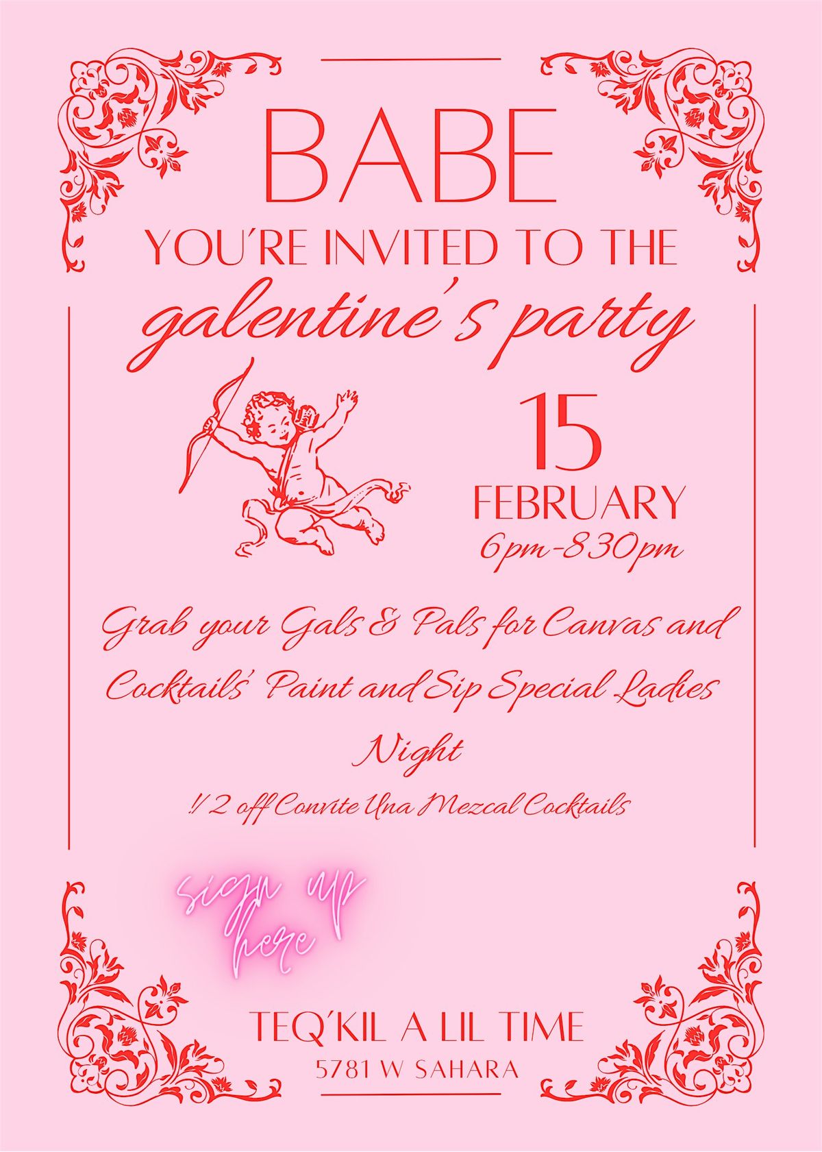 GALENTINE'S SIP AND PAINT "LADIES NIGHT"