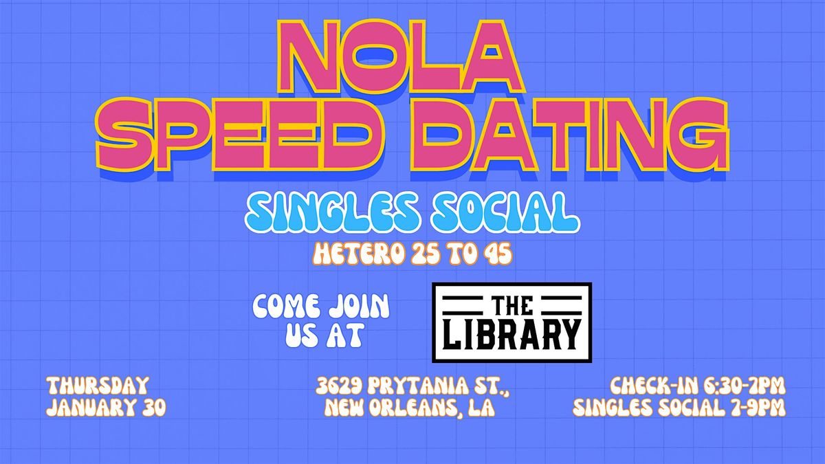 11\/30 - SINGLES SOCIAL @ The Library