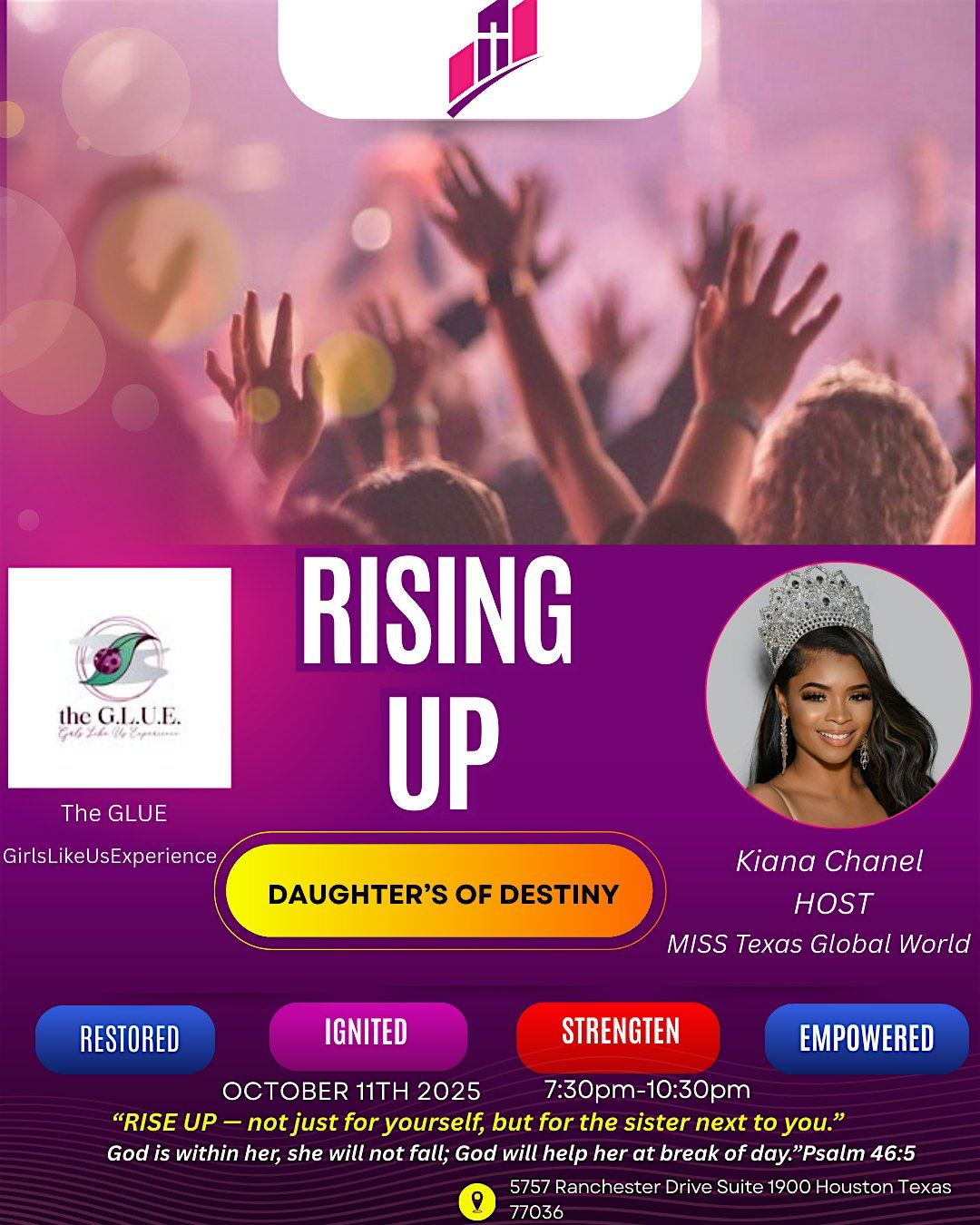 \u2728 Join Us for RISE UP: Daughters of Destiny Revival\u2728
