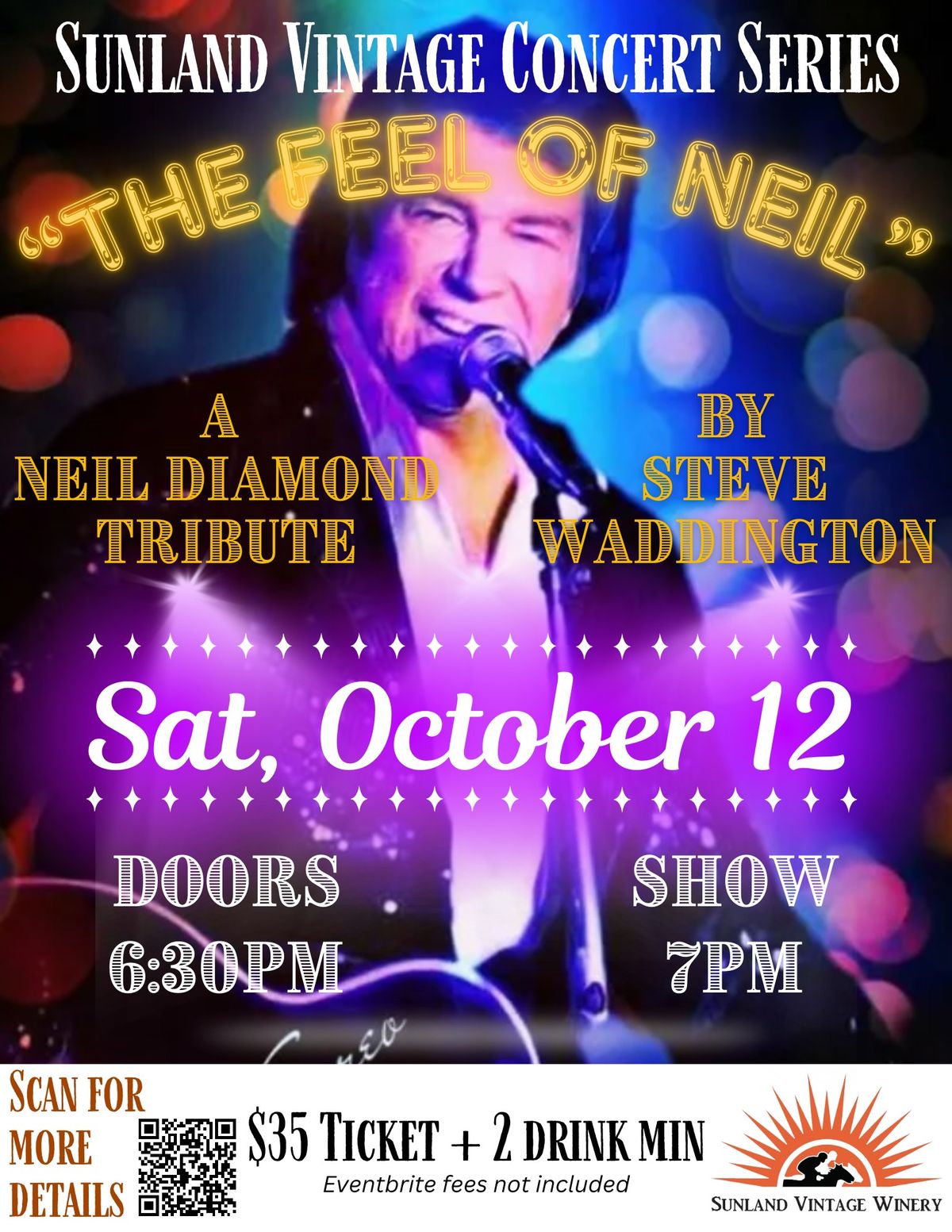 Neil Diamond Tribute- featuring Steve Waddington