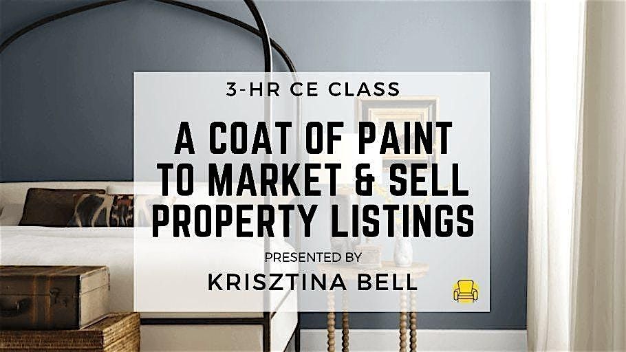 3HR  CE Class - A Coat of Paint to Market & Sell Property Listings