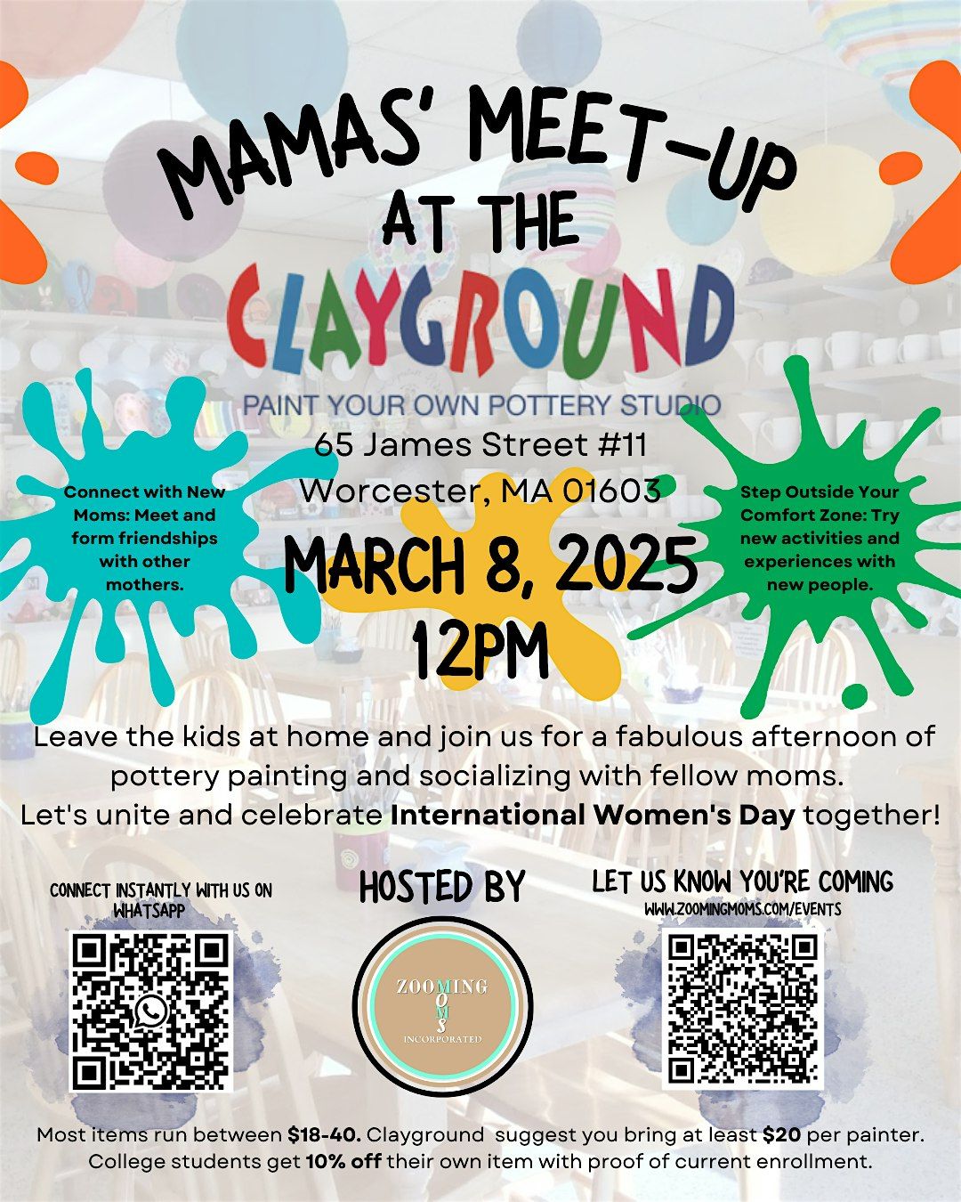 Mamas' Meet-Up at the Clayground