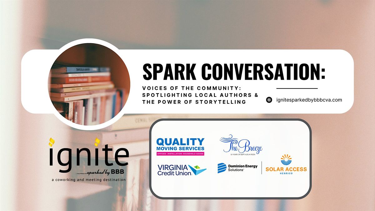 Spark Conversation: Spotlighting Local Authors & the Power of Storytelling