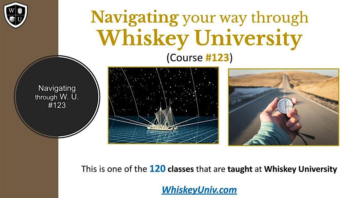 Navigating Your Way Through Whiskey University (Course #123)