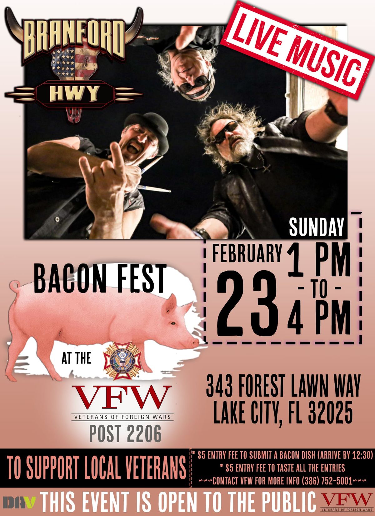 Branford Hwy Loves Bacon! VFW Bacon Fest Lake City Fl