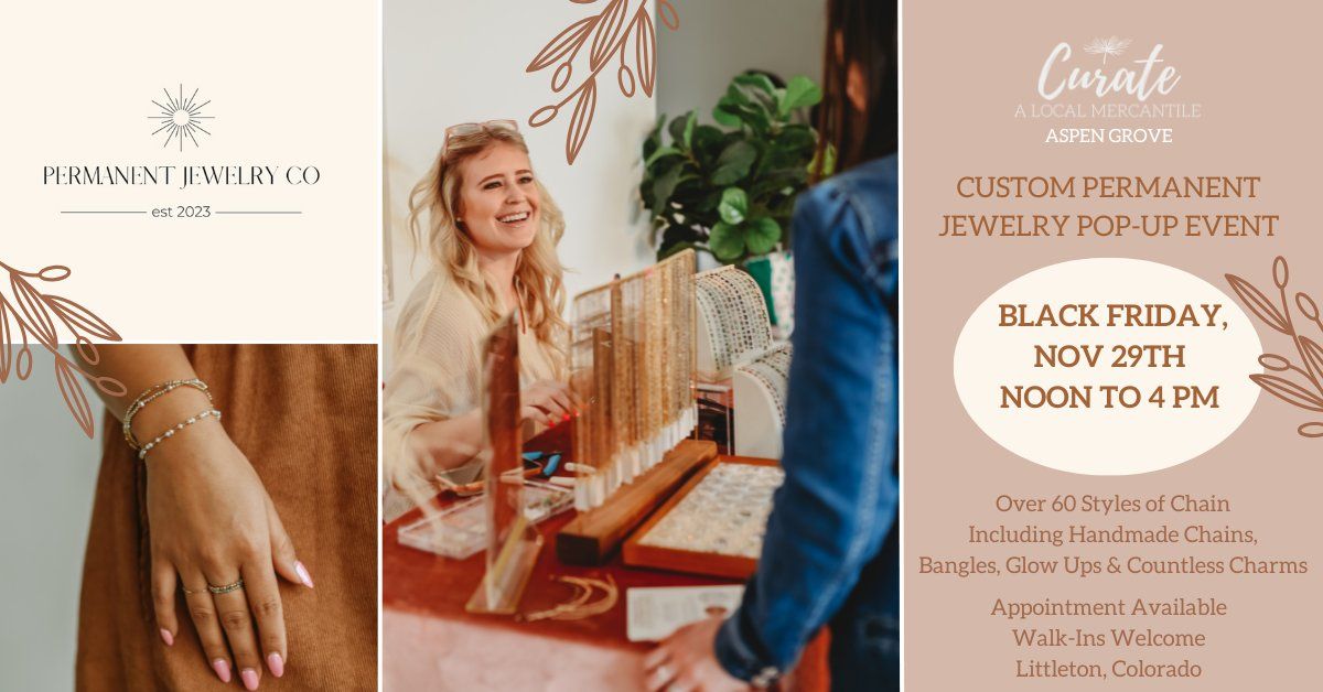 Permanent Jewelry Pop Up @ Curate Mercantile Aspen Grove