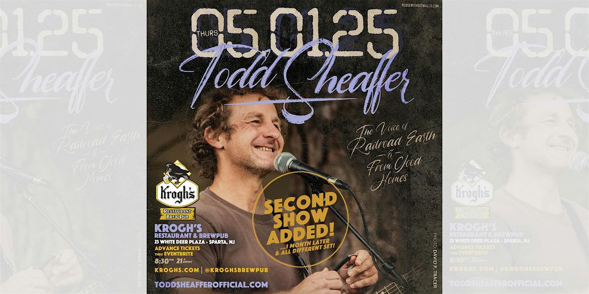 Todd Sheaffer of Railroad Earth\/From Good Homes at Krogh's [2nd show added]