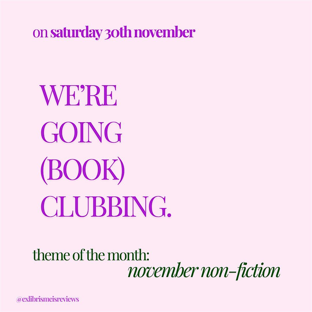 November Book Club - Glasgow @ iCafe Merchant City