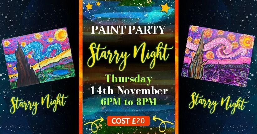 Starry Night Paint Party