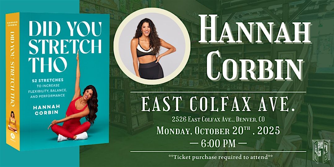 Hannah Corbin Live at Tattered Cover Colfax