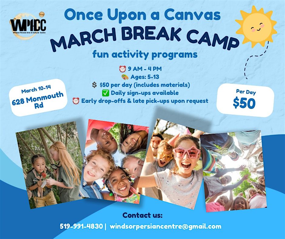 Once Upon a Canvas March Break Camp