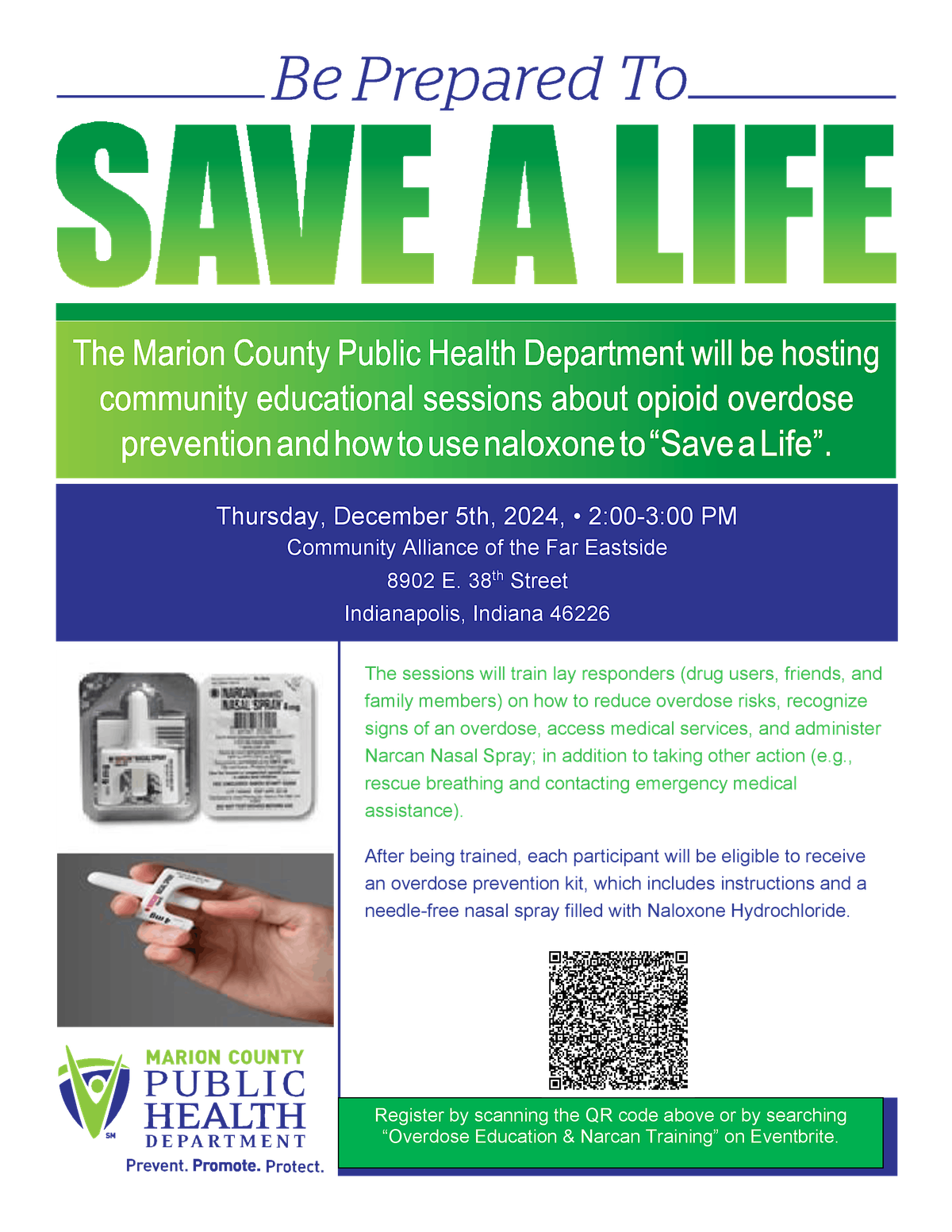 Overdose Education & Narcan Training