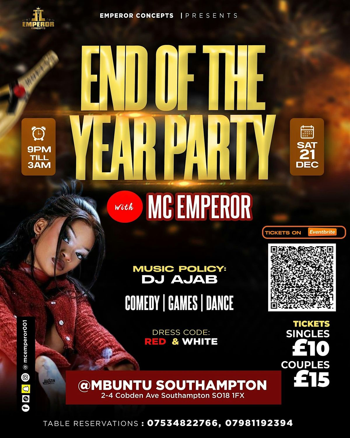 End of the Year Party with MC Emperor