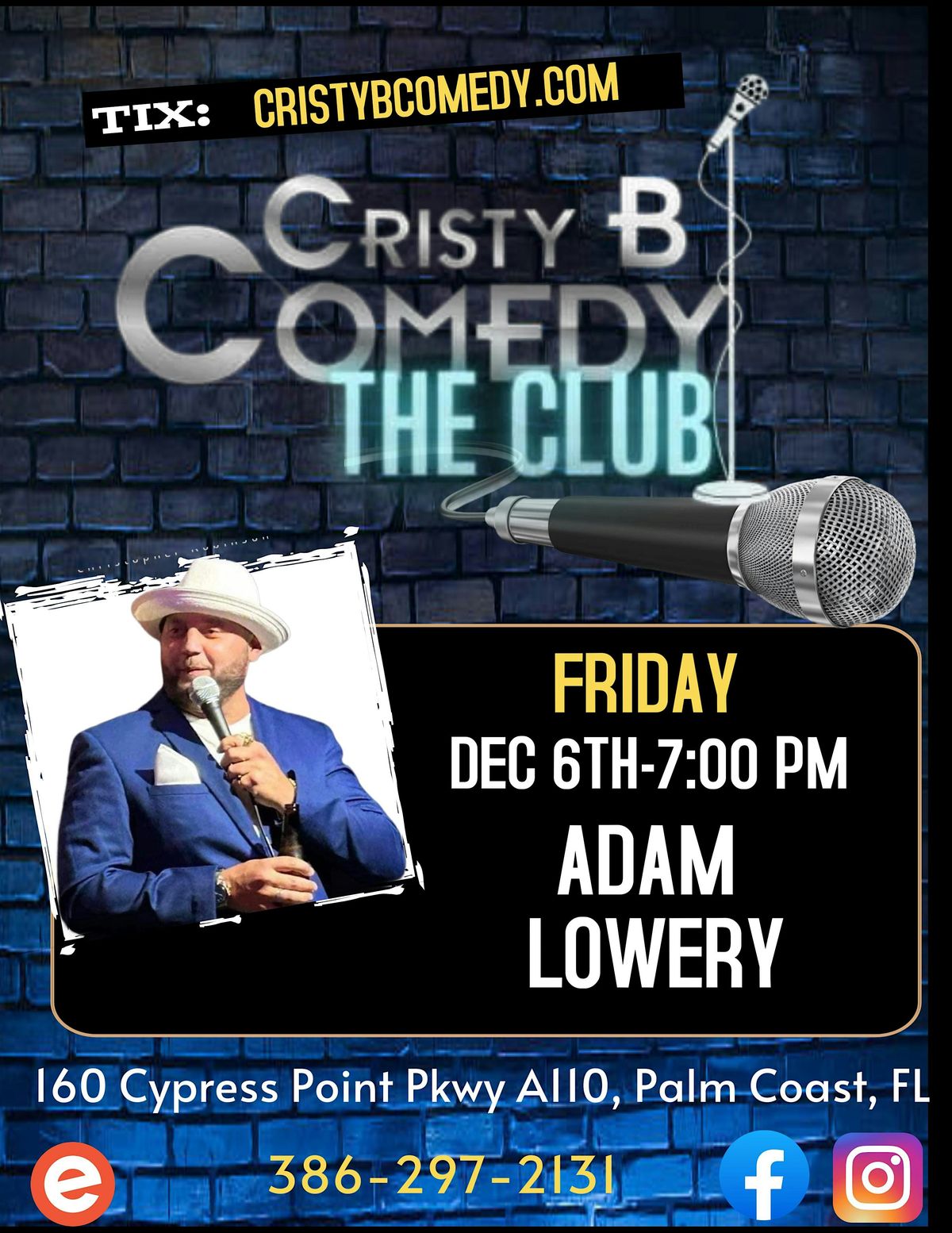 Friday night Comedy with ADAM LOWRY