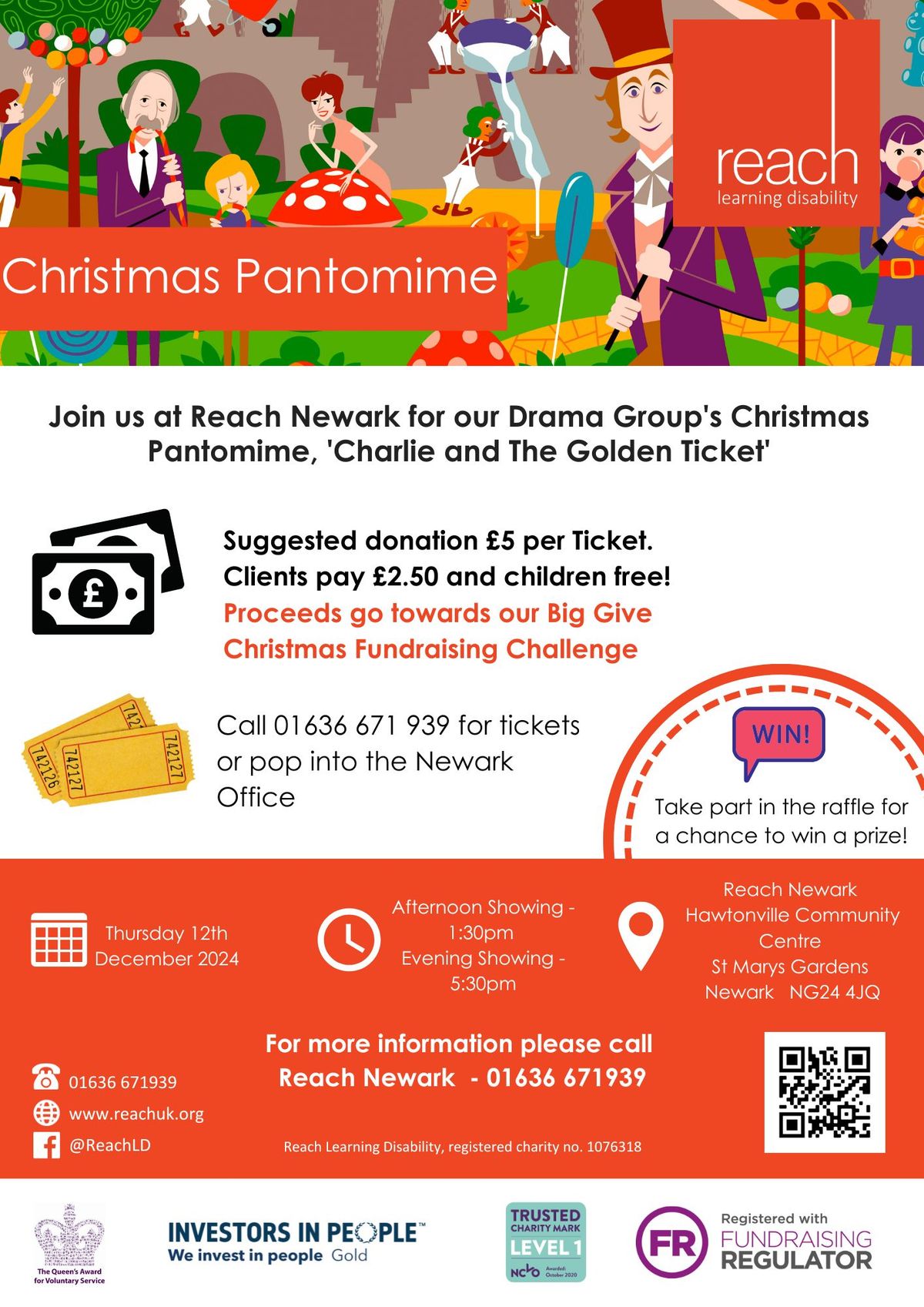 Charlie and the Golden Ticket - Reach Newark's Christmas Panto