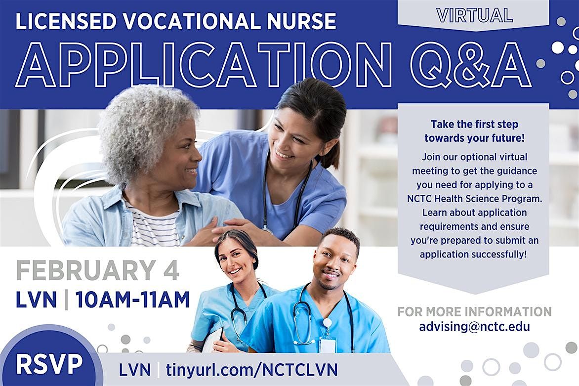 NCTC's LVN  Application Q&A