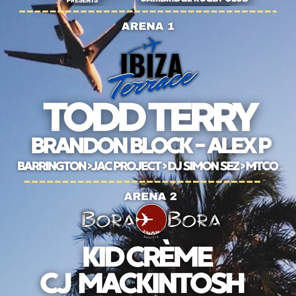 JACFEST Ibiza Terrace & Bora Bora **Cambridge UK