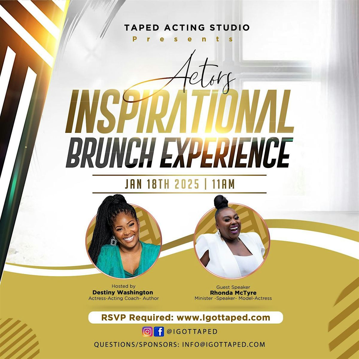 Actors Inspirational Brunch Experience