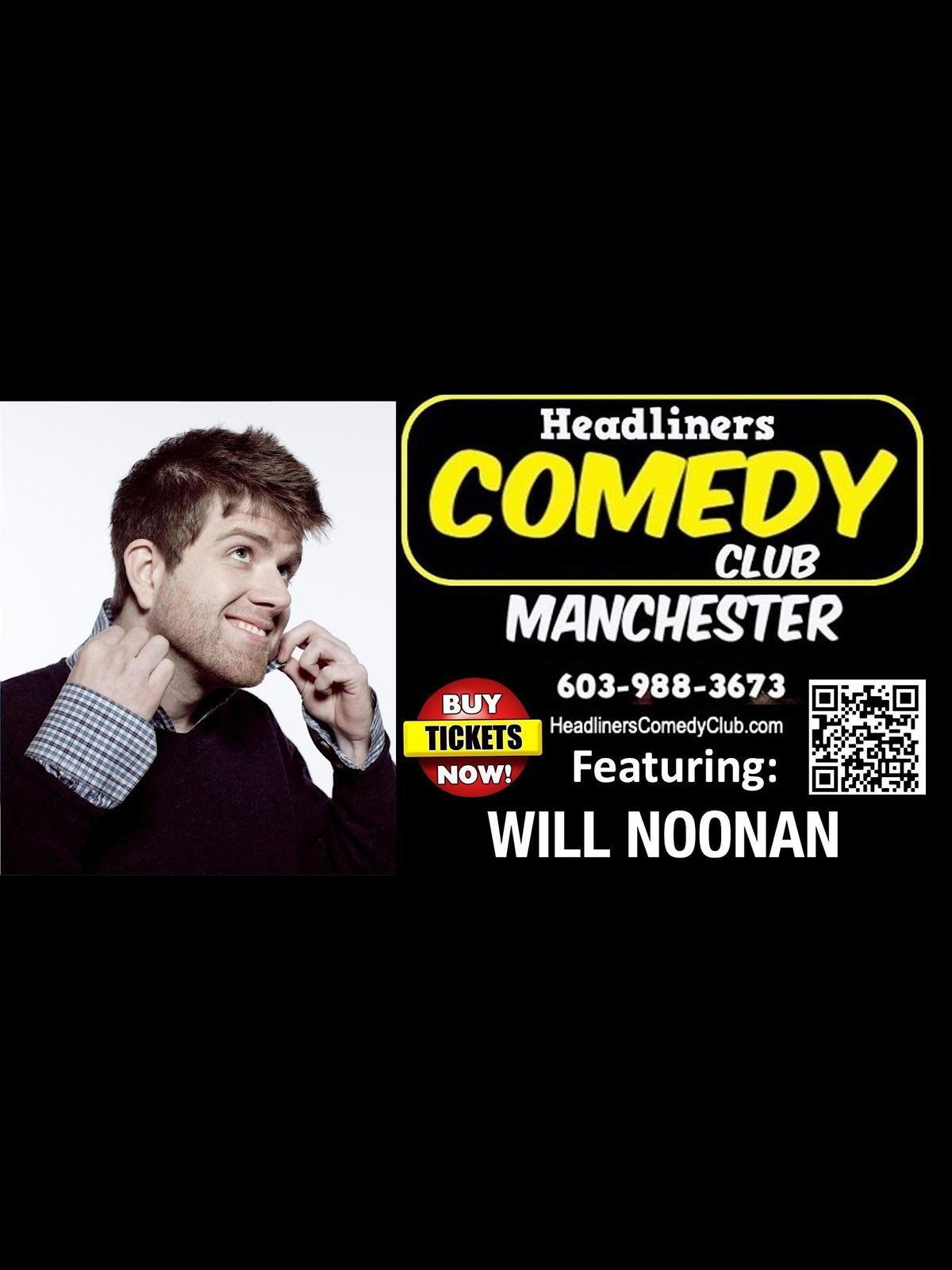 Comedian WILL NOONAN  in Manchester NH