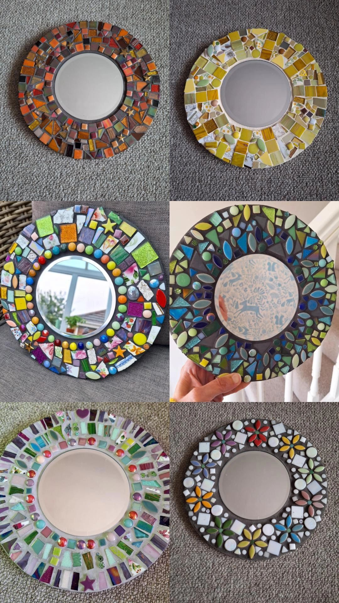 Mosaic mirror workshop 