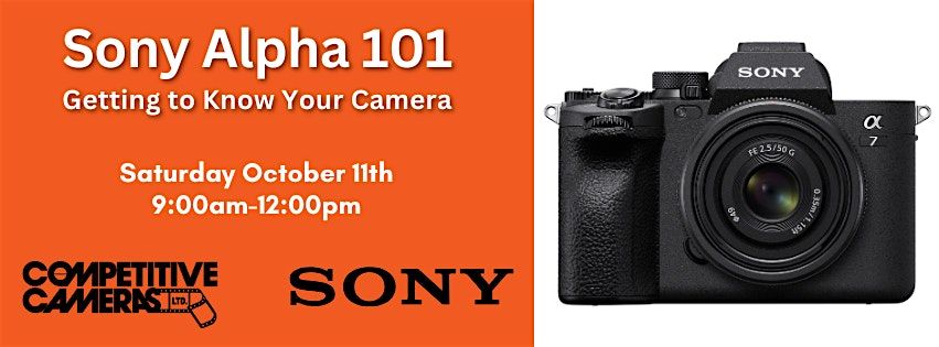 Sony Alpha 101 - Getting to Know Your Camera