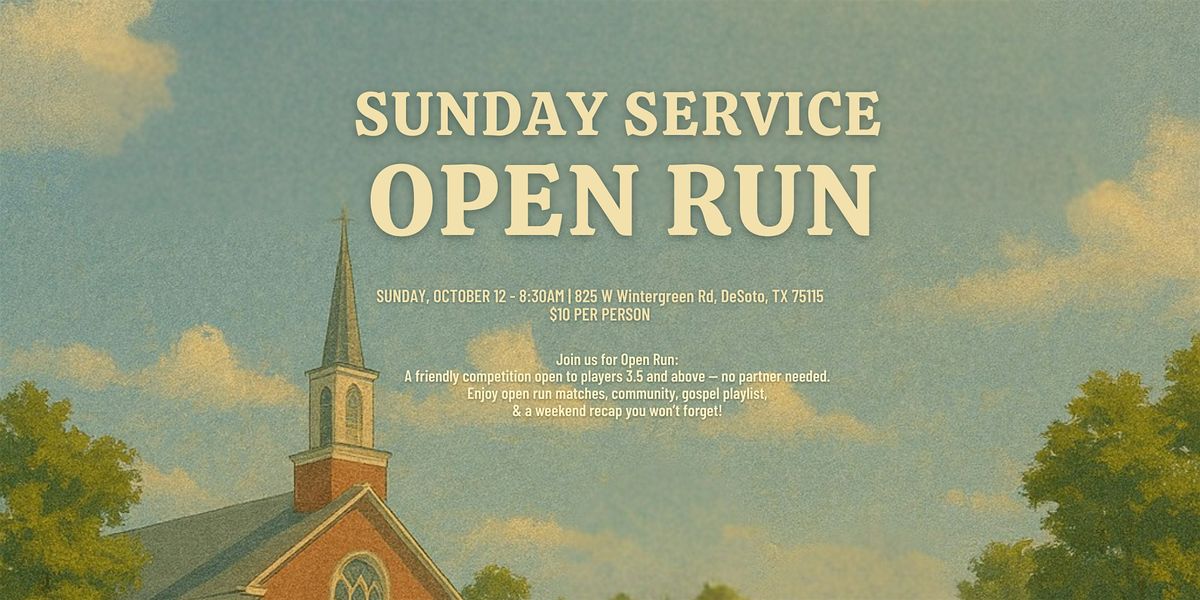 Madison Ace Homecoming Weekend| Sunday Service Open Run