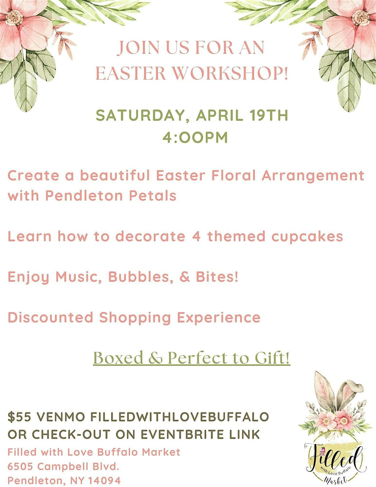 Easter Floral & Cupcake Workshop