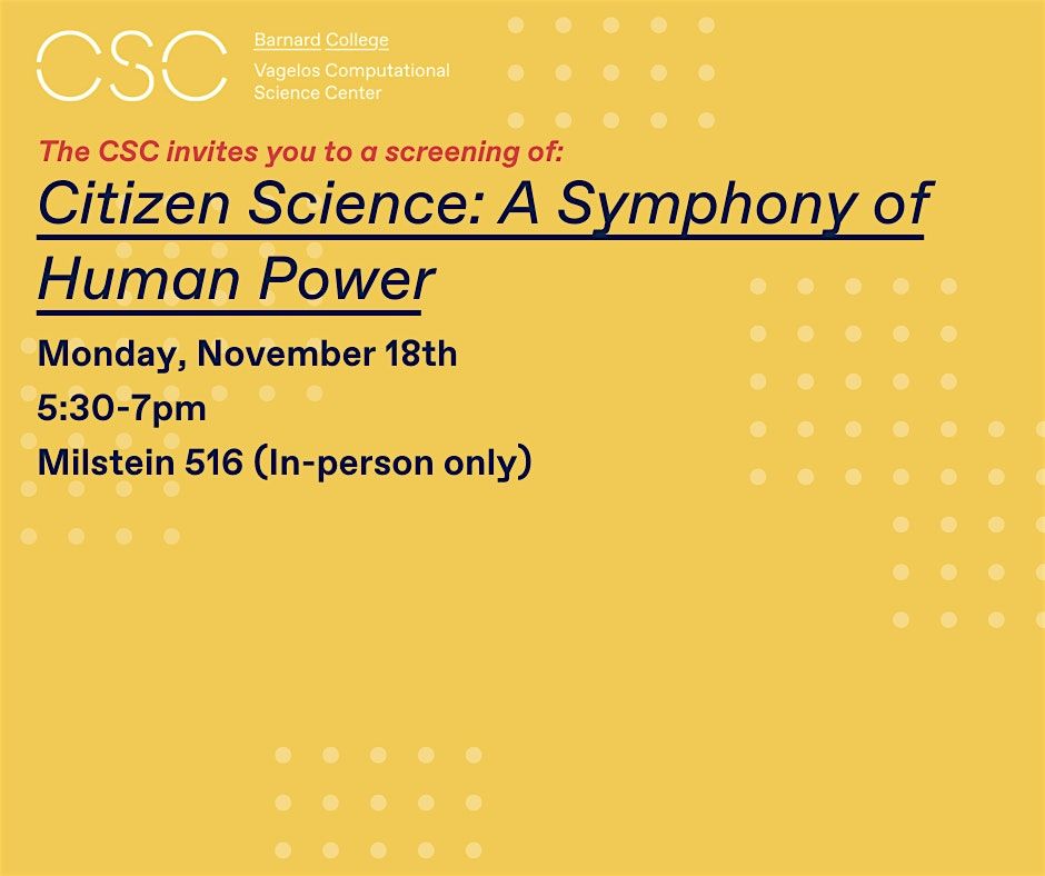 Citizen Science Screening