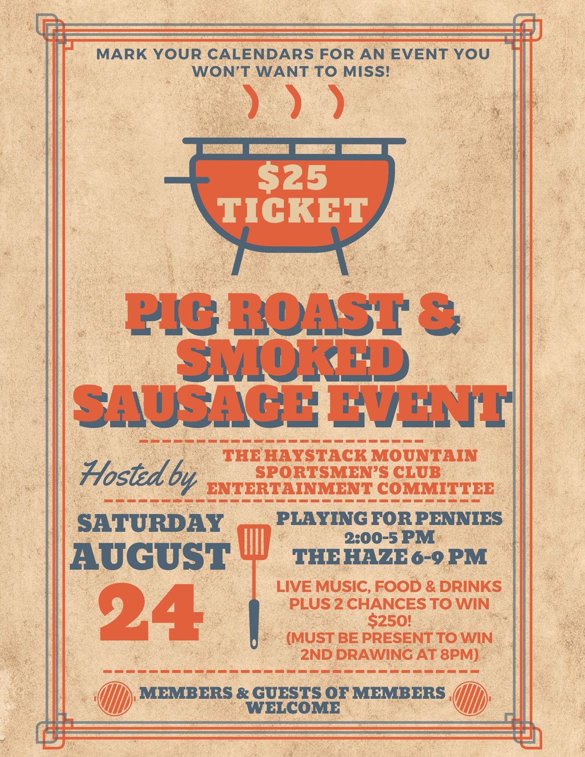 Pig Roast & Smoked Sausage Event 