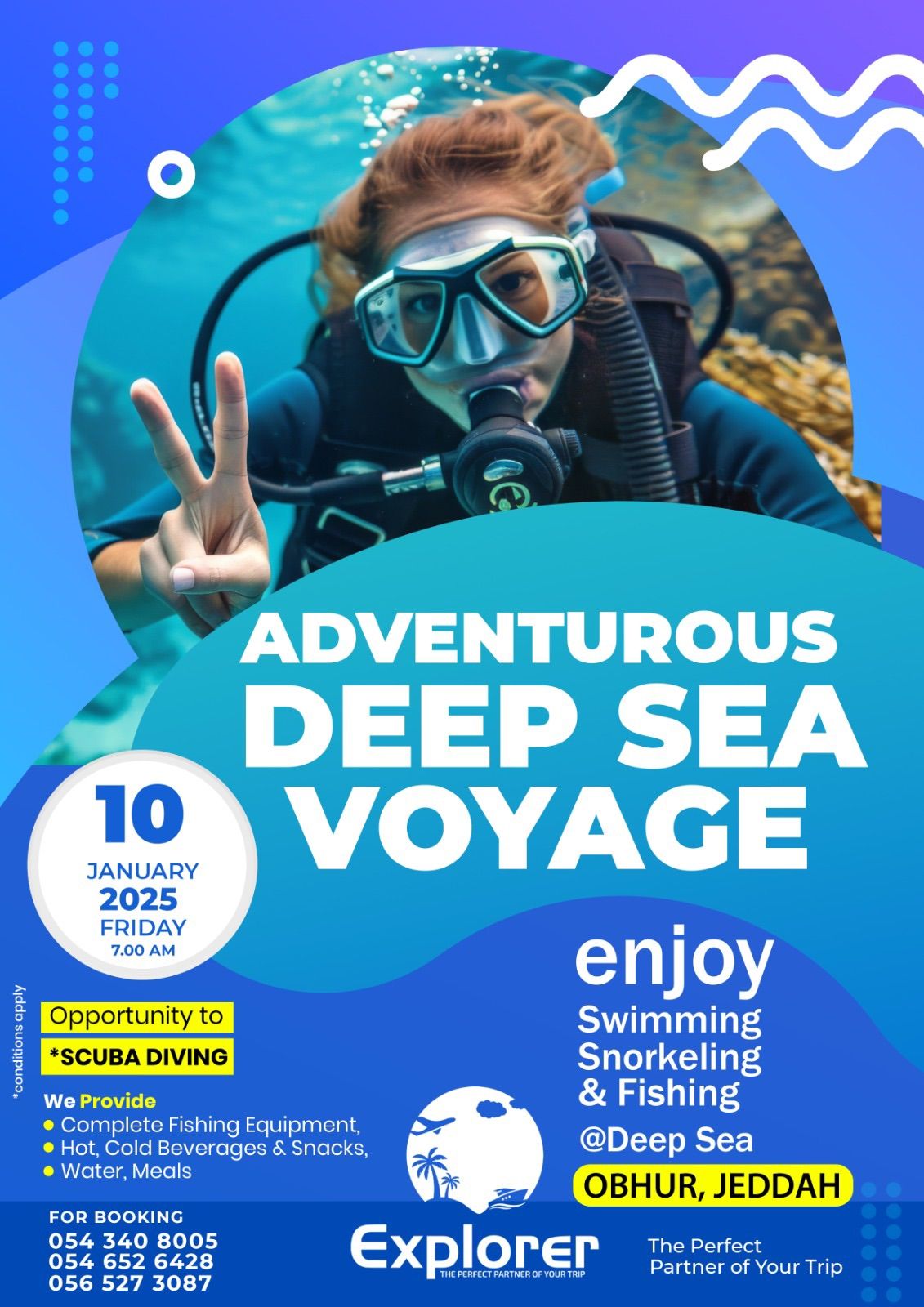 Adventurous deep sea voyage 