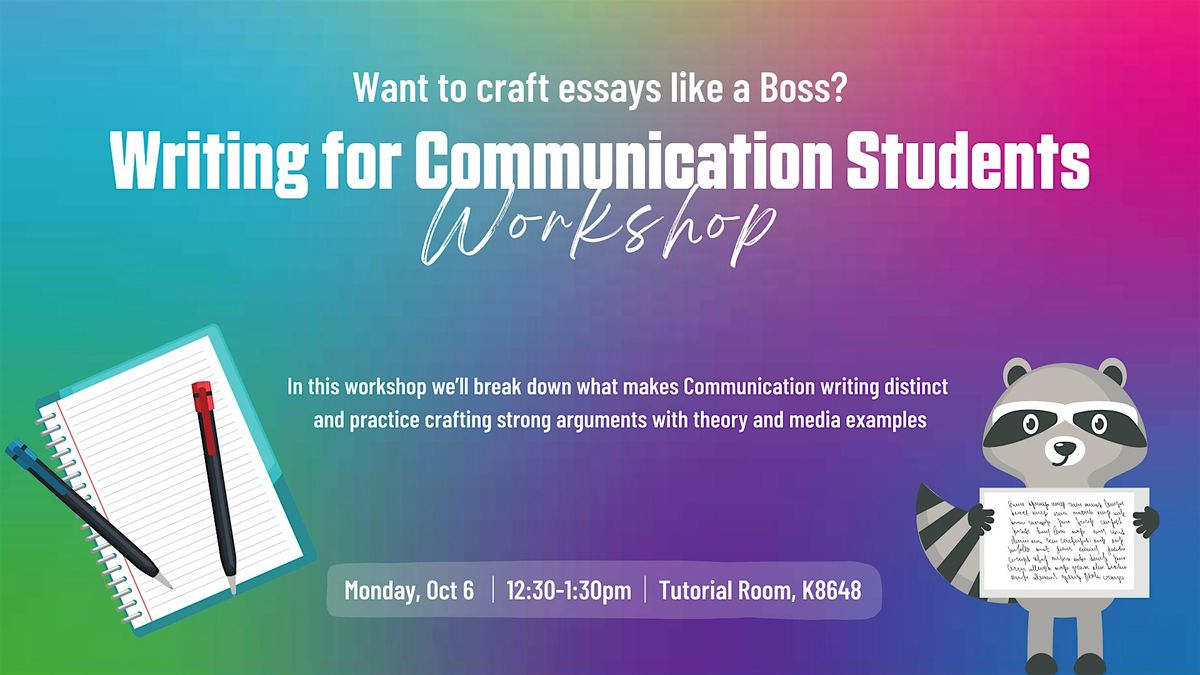 Writing for Communication Students