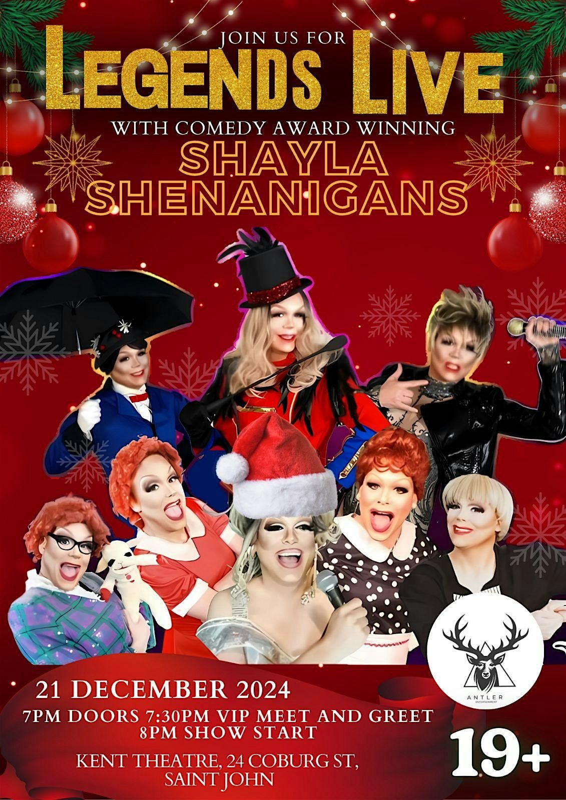 Award Winning Drag Queen Shayla Shenanigans Live in Saint John