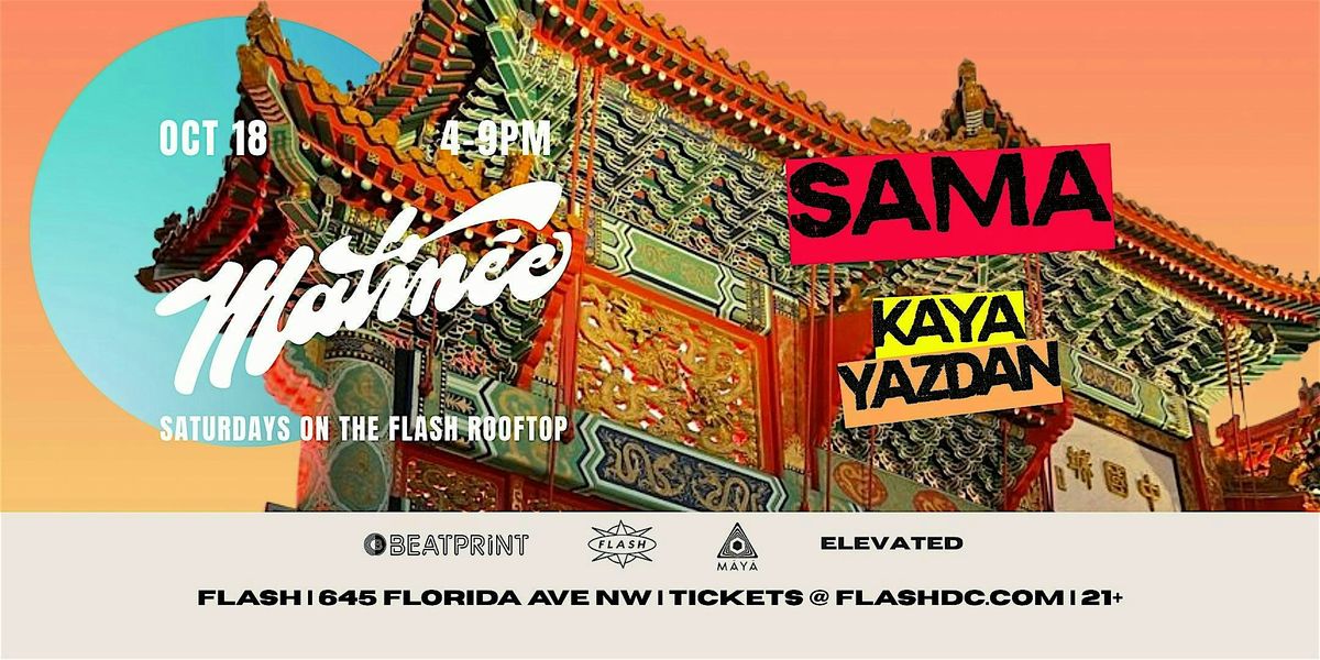Matin\u00e9e Day Party: Sama (US) at Flash Rooftop